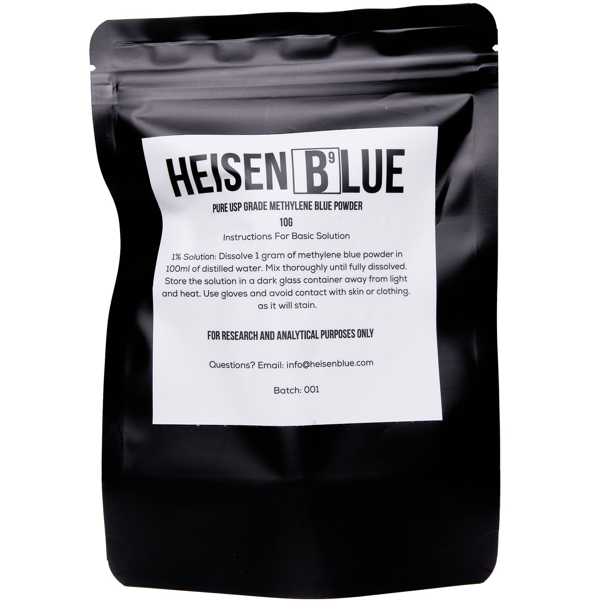 USP Grade Methylene Blue Powder - 10 Grams