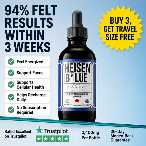 Heisen Blue 2% methylene blue 120ml bottle USP grade lab tested