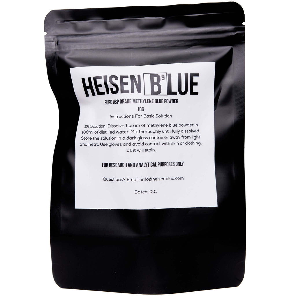USP Grade Methylene Blue Powder - 10 Grams – Heisen Blue