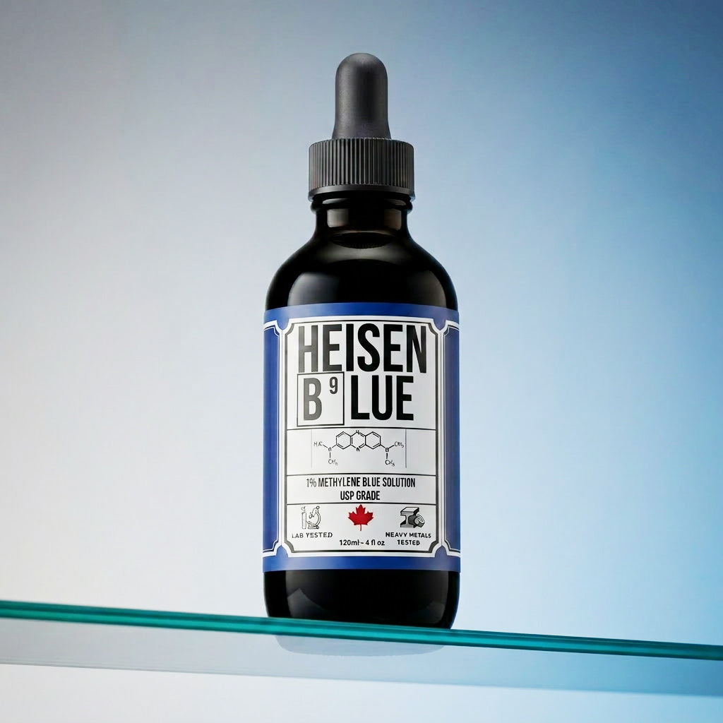 Heisen Blue 1% methylene blue 120ml bottle USP grade heavy metal tested