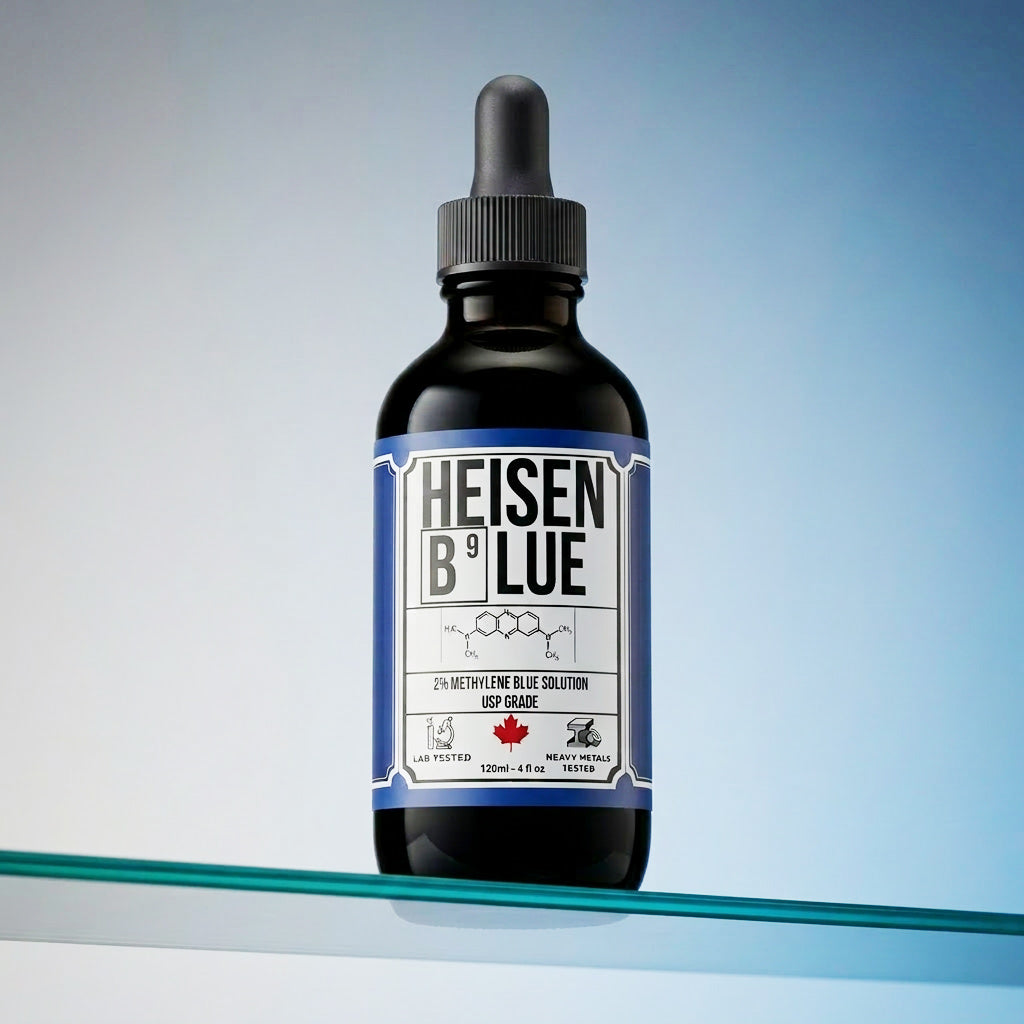 Heisen Blue 2% methylene blue 120ml bottle USP grade lab tested